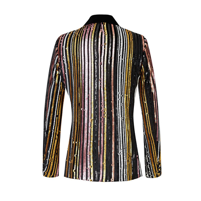 Men's Stripe Sequins Tuxedo  #S8040
