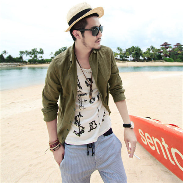 Men's Comfortable Long-Sleeve Shirts #C01