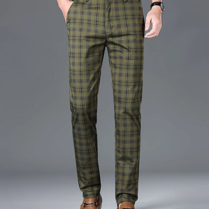 Men's Classic Plaid Pants #25627027 - Pants | Army Green / 30