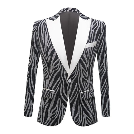 Men's Tropical Pattern Blazer  #M8015