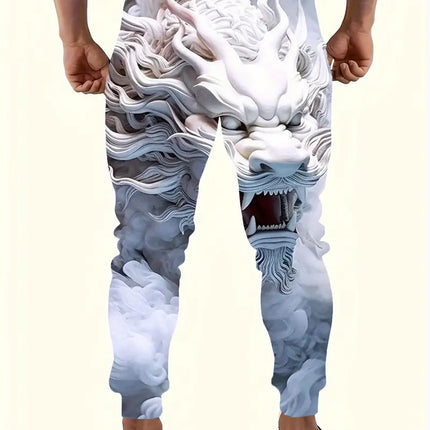 Men’s Stylish Print Pants #25061657 - Pants | Color1 / S