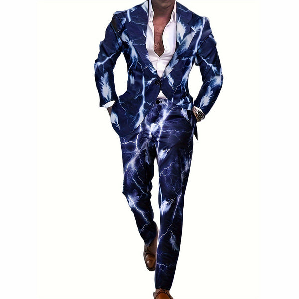 Men's Print Suit #2TZ1210