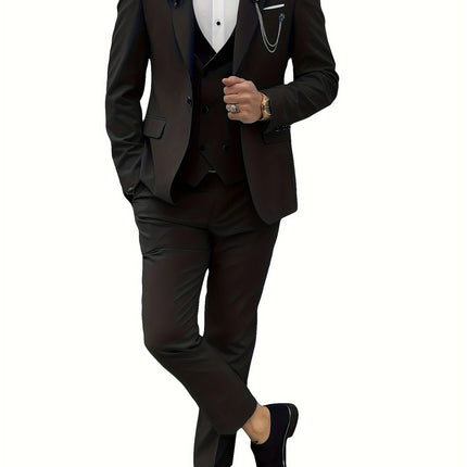 Men's 3pcs Suit #25062181 - Suits | Light Grey / XS