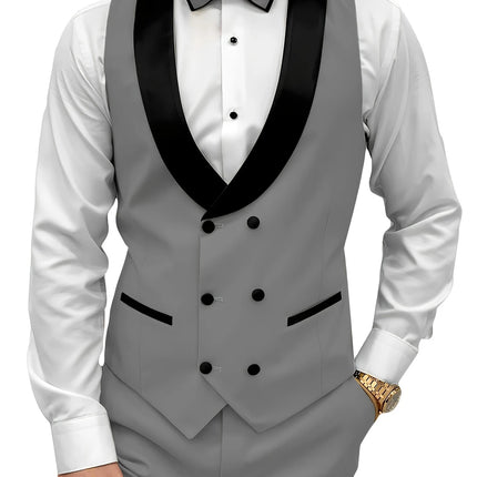 Men's 3pcs Suit #25062181 - Suits | Light Grey / XS