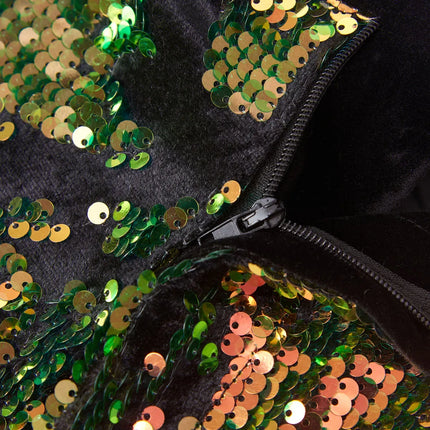 Men's Multicolor Velvet Sequins Suit #S8055-1 - Suits | Color1 / XS