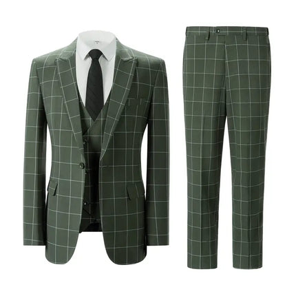 Men's 3pcs Suit #303 - | Beige / XXS