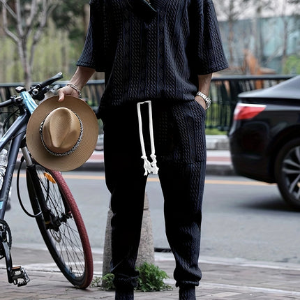Men's Casual Knitwear Set #25062401 - | Navy Blue / S