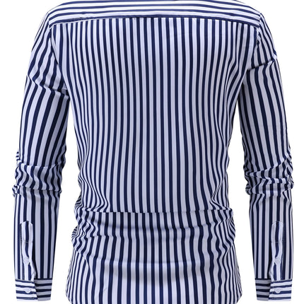 Men's Striped Shirt #25062405 - | Sky Blue / S