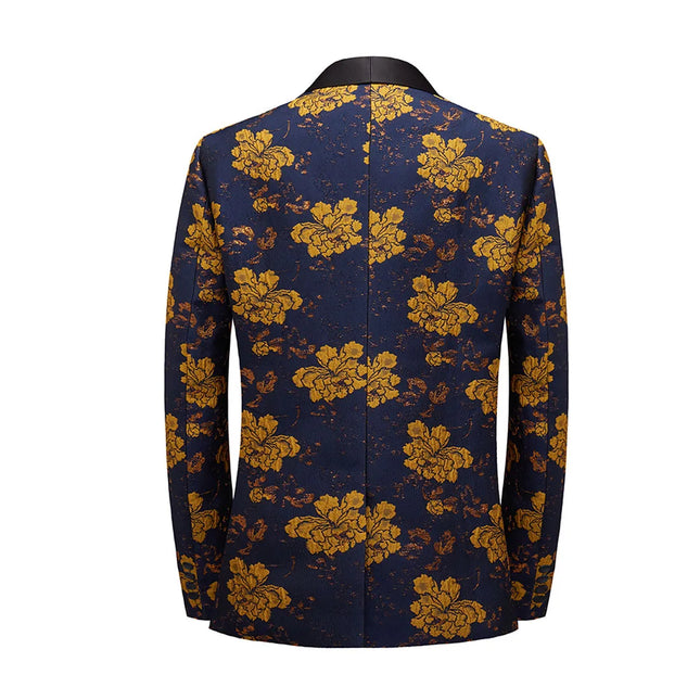 Men's Golden Jacquard Tuxedo  #S8077