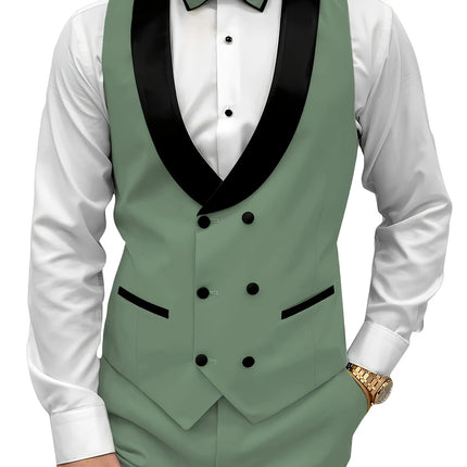 Men's 3pcs Suit #25062181 - Suits | Light Grey / XS