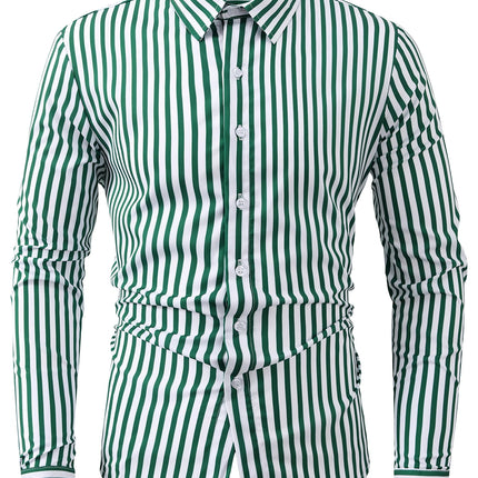 Men's Striped Shirt #25062405 - | Sky Blue / S