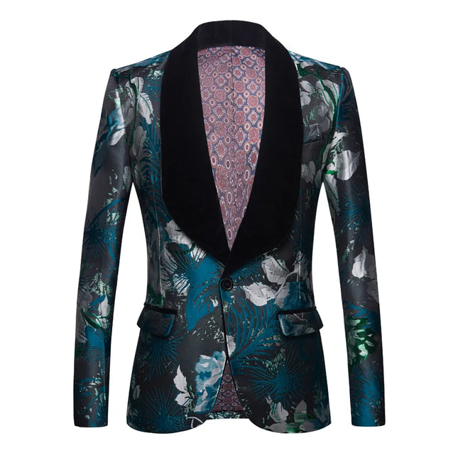Men's Abstract Roses Jacket  #M8019