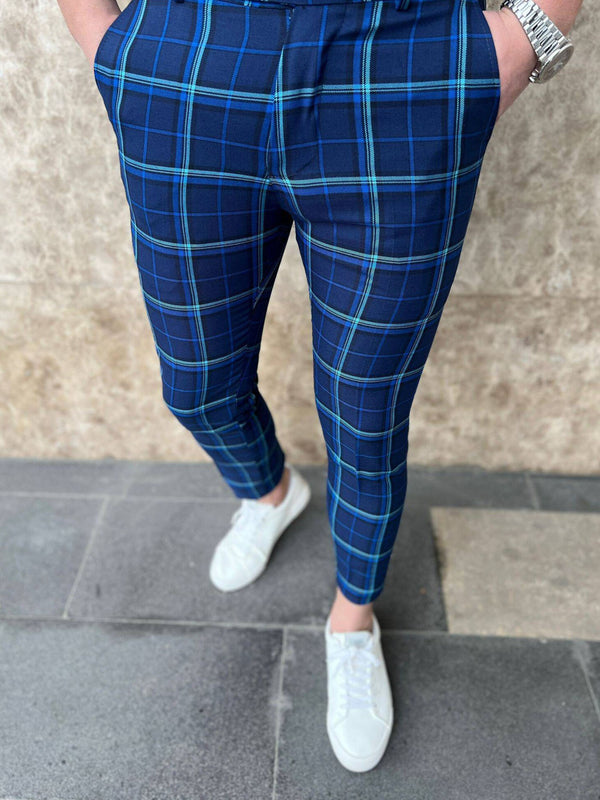 Men's Classic Plaid Pants #XK6025