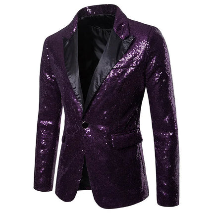 Men's Glitter Sequins Party Tuxedo  #S7051