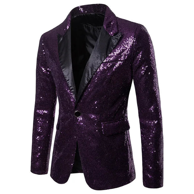 Men's Glitter Sequins Party Tuxedo  #S7051