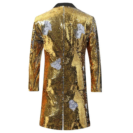 Men's Sequin Mandarin Blazer #S8403