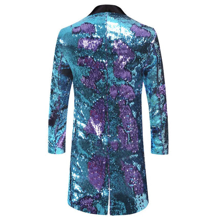 Men's Sequin Mandarin Blazer #S8403