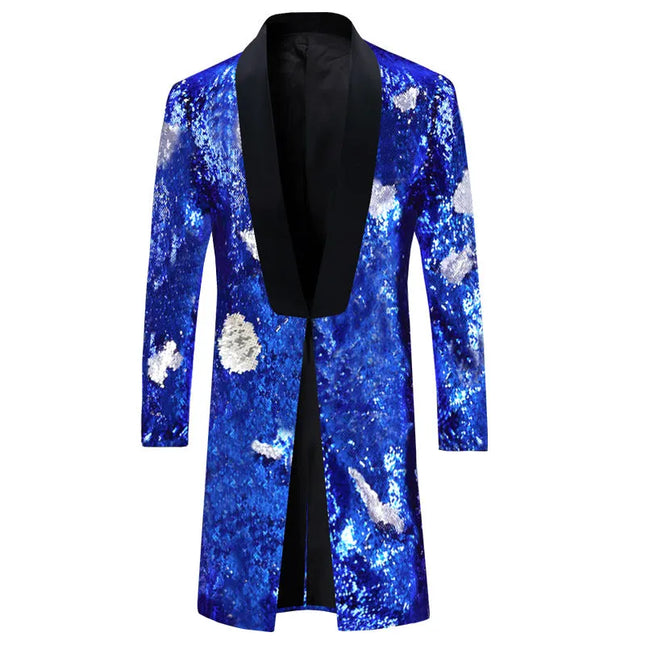 Men's Sequin Mandarin Blazer #S8403