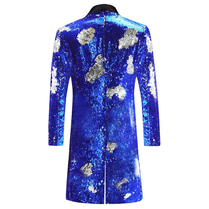 Men's Sequin Mandarin Blazer #S8403