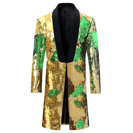 Men's Sequin Mandarin Blazer #S8403
