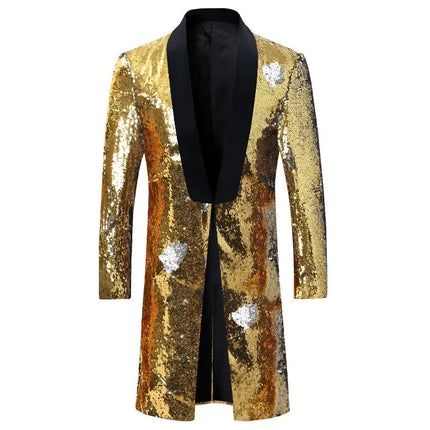 Men's Sequin Mandarin Blazer #S8403
