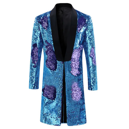 Men's Sequin Mandarin Blazer #S8403