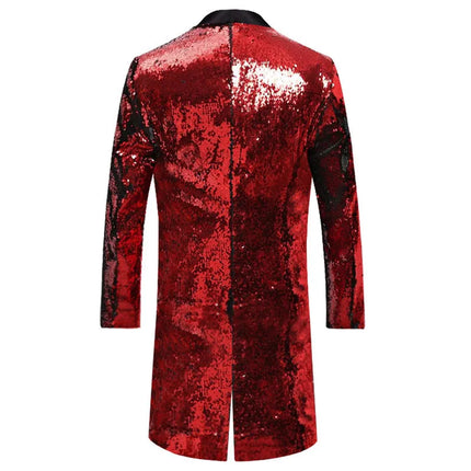Men's Sequin Mandarin Blazer #S8403
